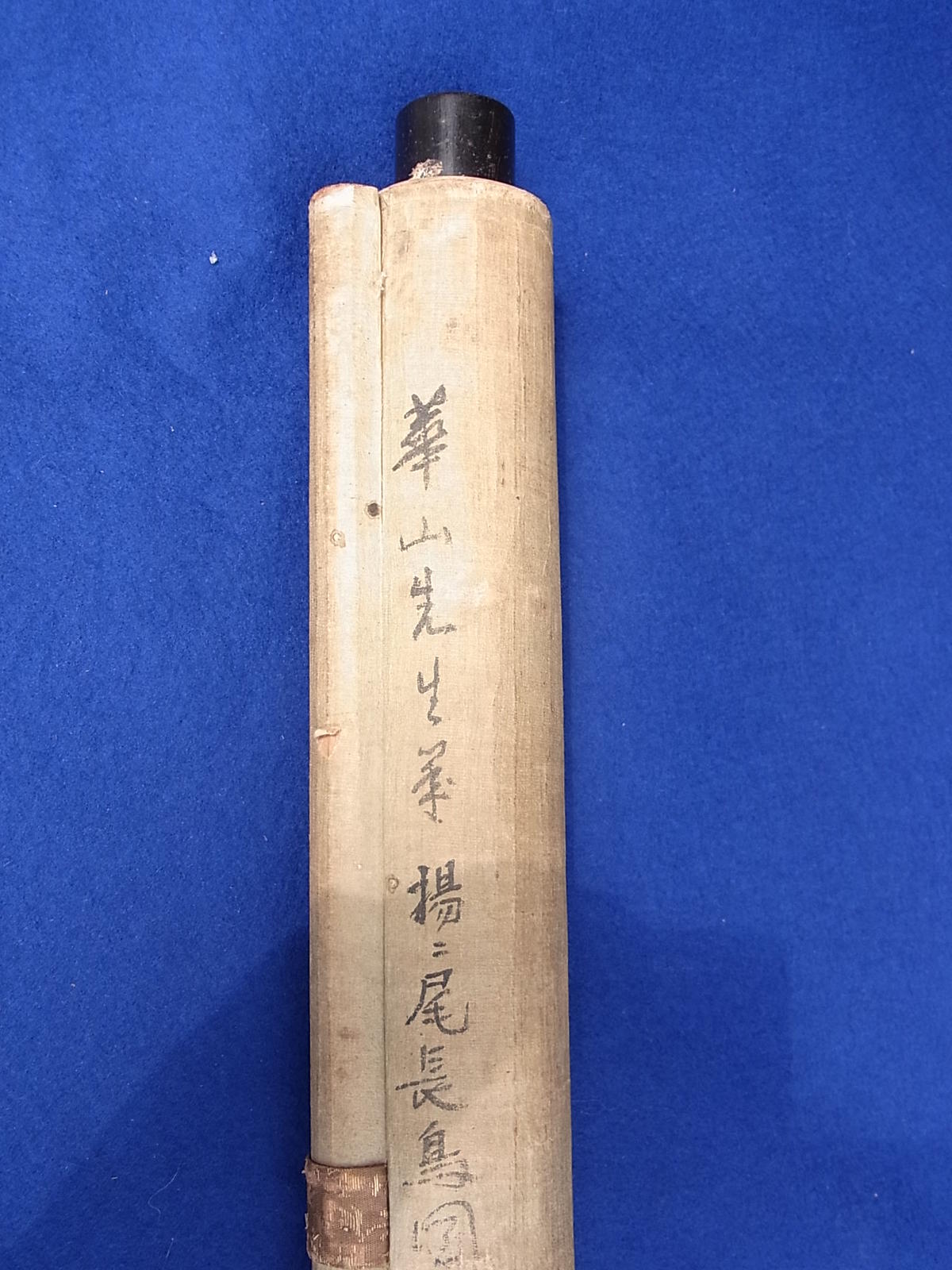 白川芝山 掛軸 「二行書五文字」 晩年作 渡邉崋山の師 紙本