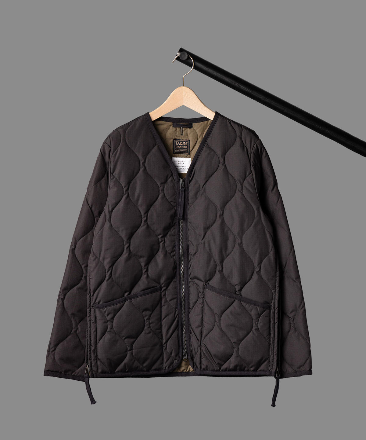 にのまえ 2つ折り財布/PVC/GRY/レディース