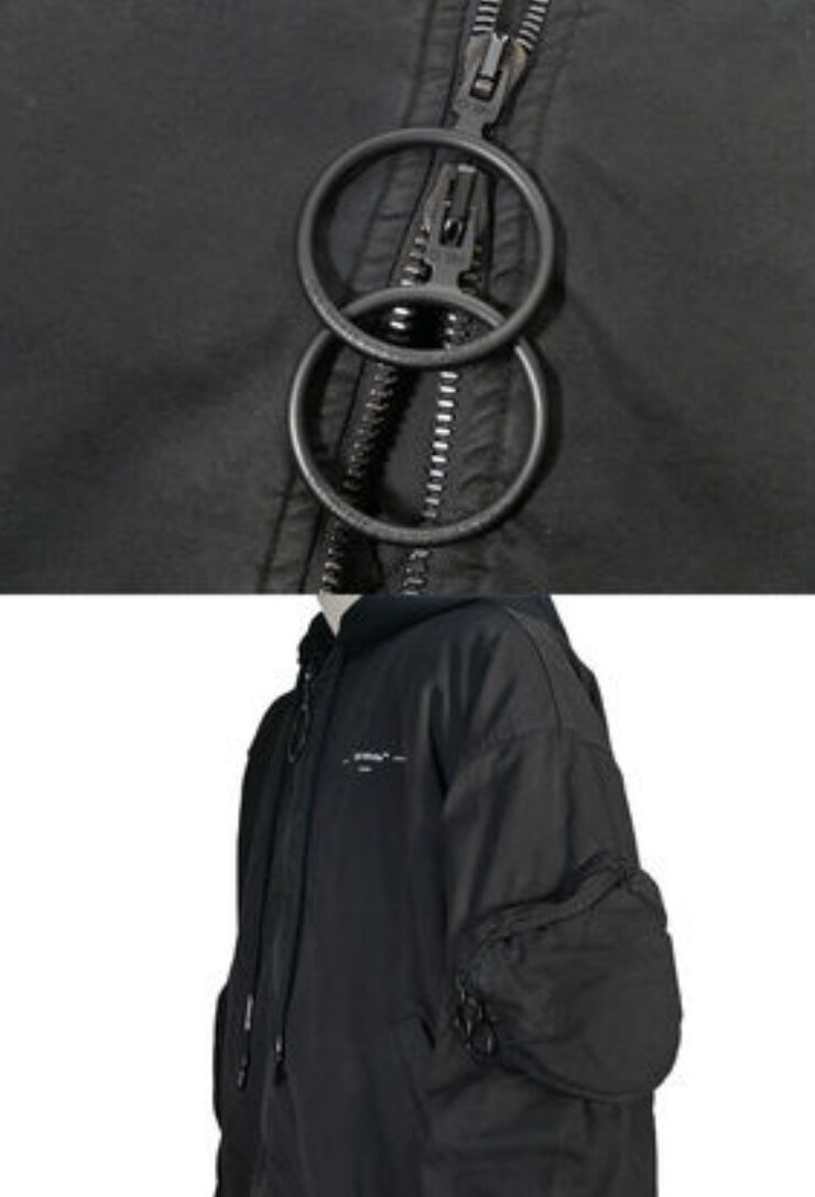 国内外の人気が集結 ロゴ レディース OFF-WHITE パフ 関税込 ボンバージャケット ジャケット 【新品】オフホワイト ボンバージャケット 2020AW