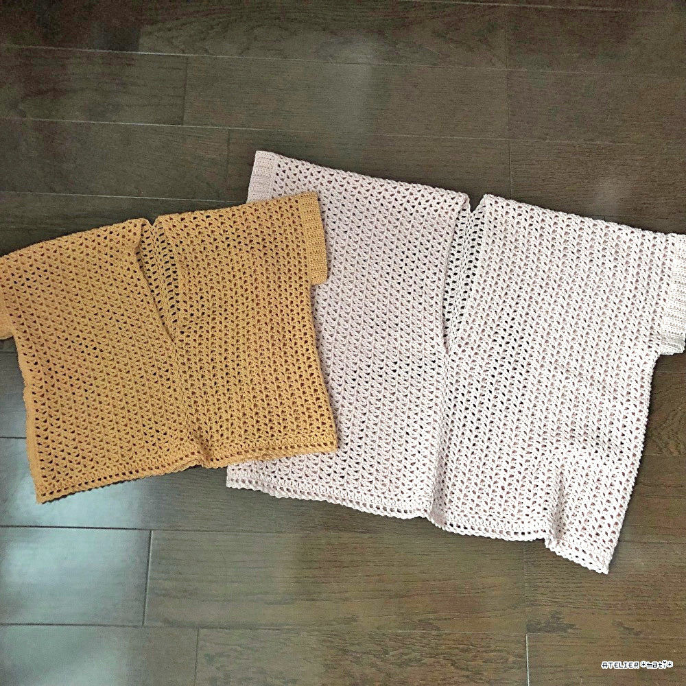 編み図 長方形パーツだけで編める簡単プルオーバー ダウンロード版 かぎ針編み雑貨の編み