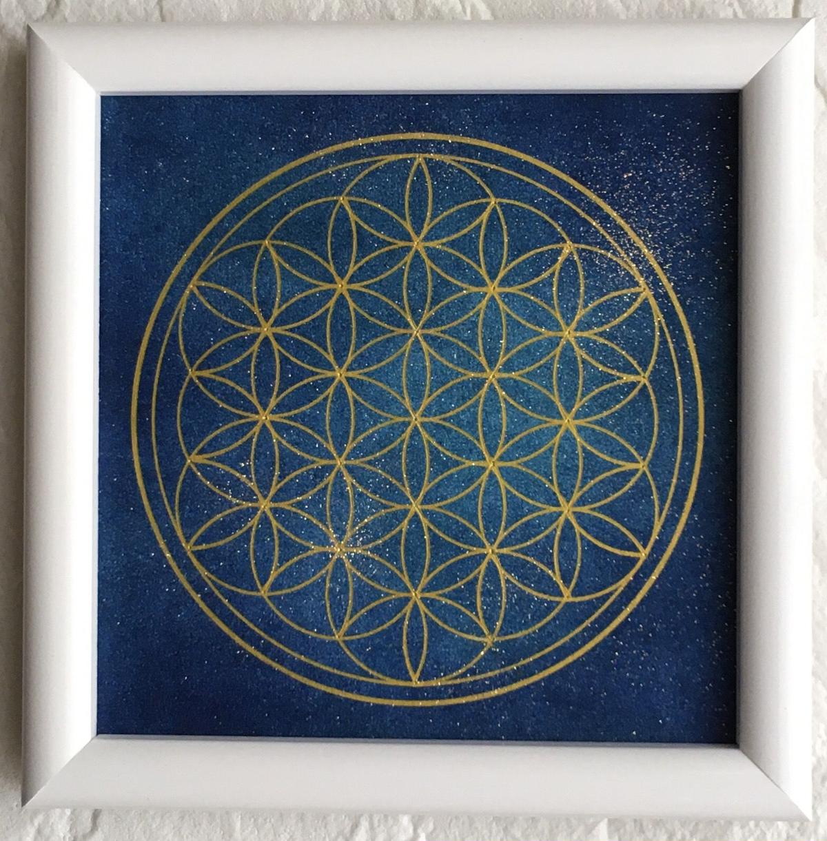 神聖幾何学 vesica piscis パステルアート 神聖幾何学 vesica piscis パステルアート