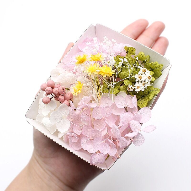 ハーバリウム花材 サクラカラー花材セット 1ケース プリザーブドフラワー ドライフラワーミック