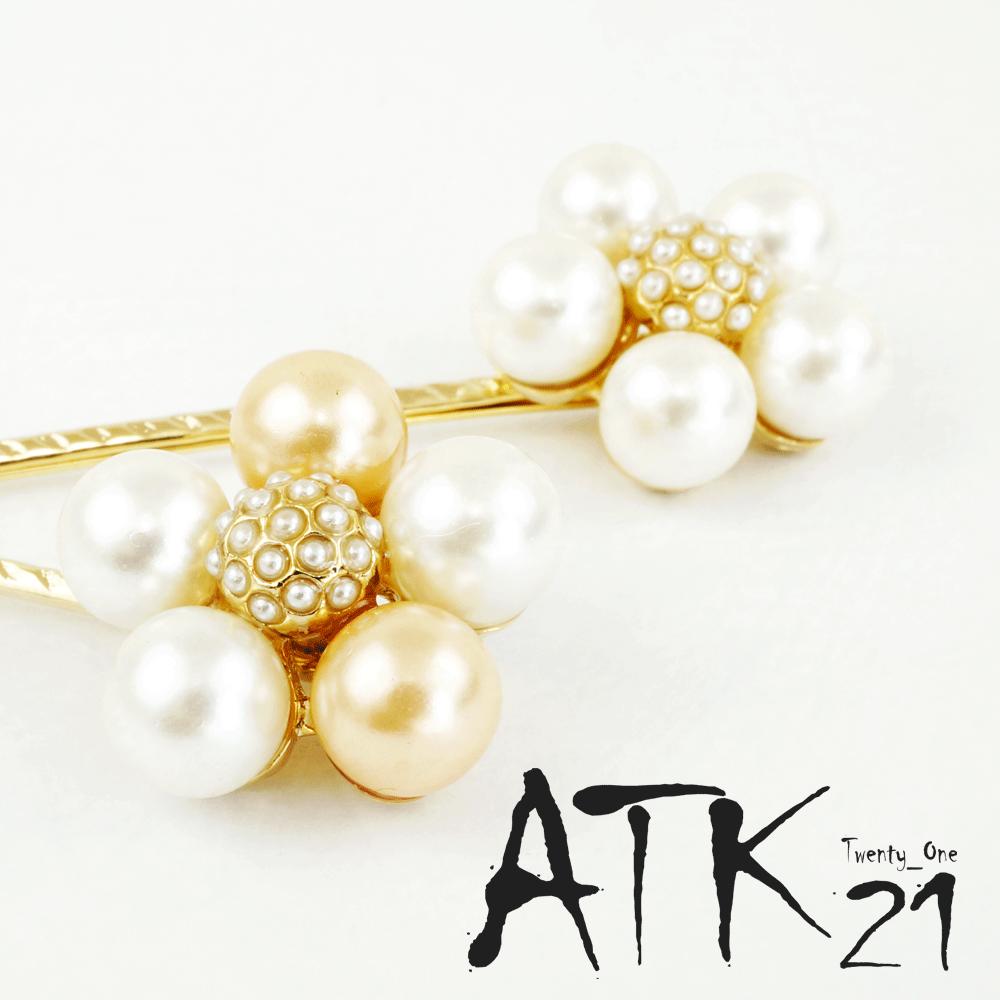 一番の贈り物 フラワーモチーフ ヘアアクセサリー レディース 大人可愛い ピン留め ヘアピン パール パヴェ ヘアピン カラー ホワイト Www Greatevent My