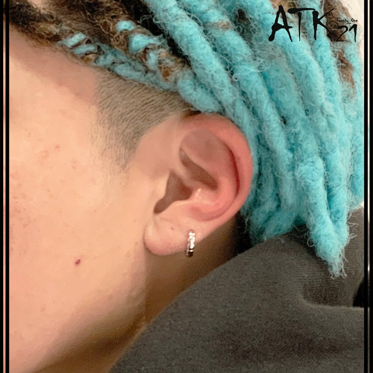 メンズ レディース リング フープピアス ブラック 黒 両耳 2個セットメンズ リング ブラック レディース フープピアス 両耳 2個セット 黒