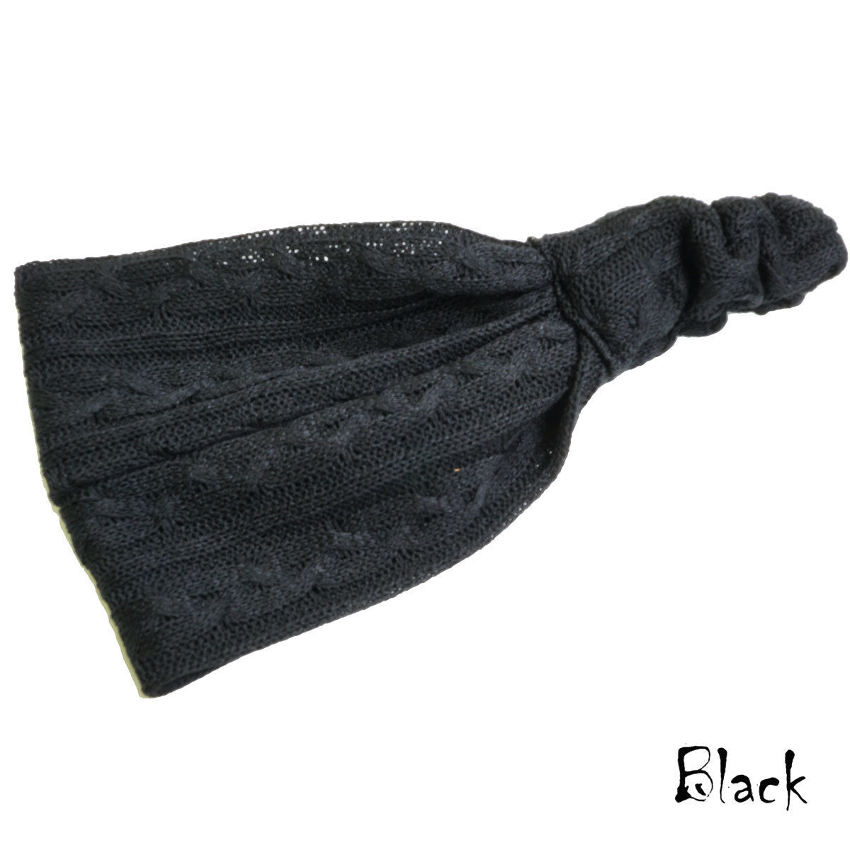 ヘアバンド ターバン ニット ワイド 幅広ニット 簡単ヘアアレンジ レディース ヘアアクセサリ