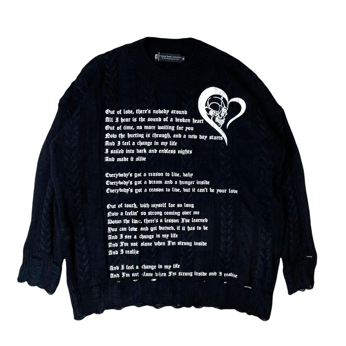 最も」 kurt cobain ダメージニット a good bad influence www.esn