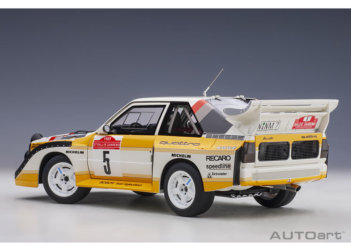 AUTOart 1/18 アウディ スポーツクワトロ S1 WRC 1985 #5 （ロール／...