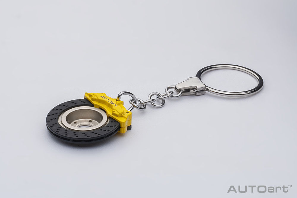 AUTOart セラミックブレーキディスク キーチェーン (イエローキャリパー)(オメガシェ... AUTOart セラミックブレーキディスク キーチェーン (イエローキャリパー)(オメガシェ...