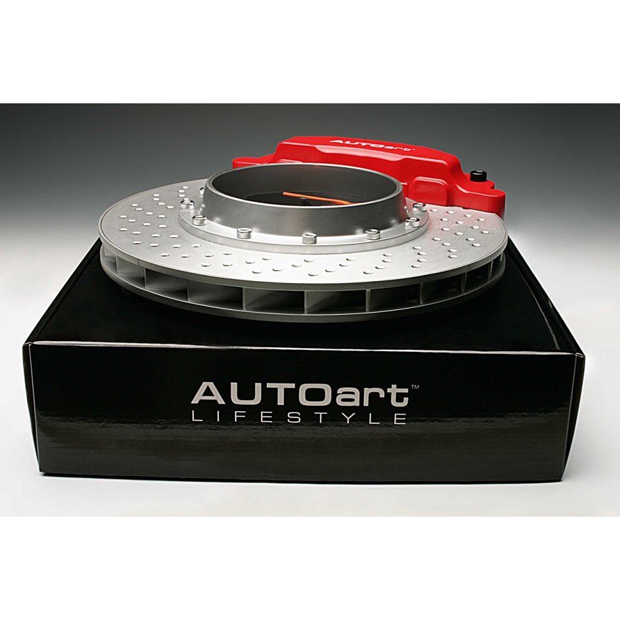 AUTOart ブレーキディスク クロック （レッドキャリパー・シルバー