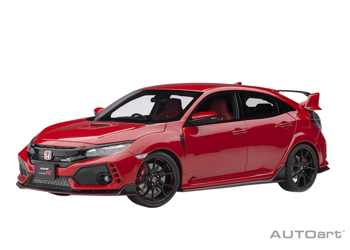 ミニカー AUTOart HONDA CIVIC TYPE R (FK8) Flame Red 1/18