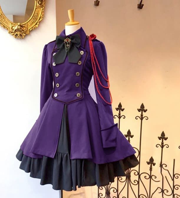 ゴシックロリータ軍服風ワンピース Fancy World ゴシックロリータ軍服風ワンピース Fancy World