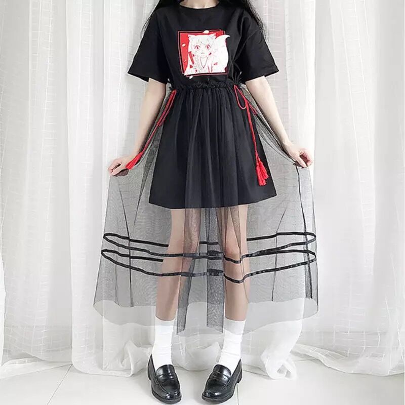 狐の女の子イラストワンピース Fancy World