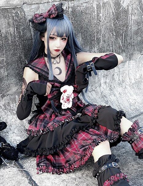 ゴシックロリータ やみかわ 吸血少女 赤黒ワンピース | www.tspea.org