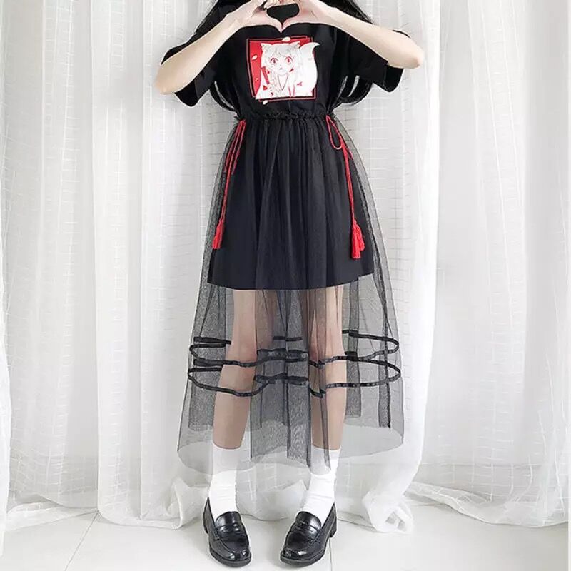 狐の女の子イラストワンピース Fancy World