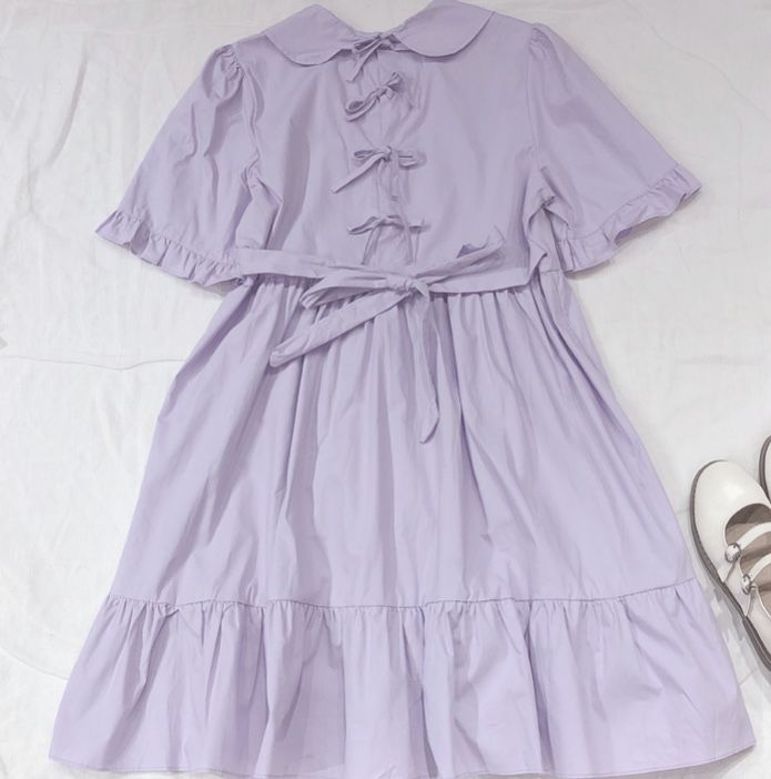 パステル紫のアヒルワンピース Fancy World