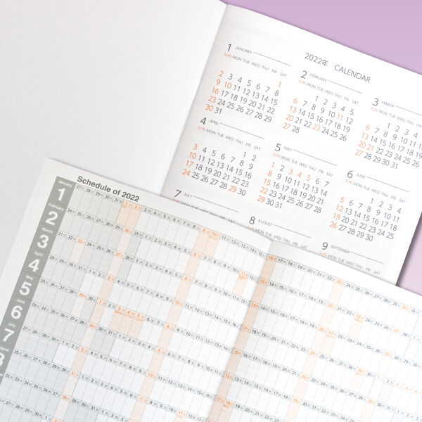 カレンダーノート22 スケジュール帳 クリックポスト配送5冊まで Avis 印