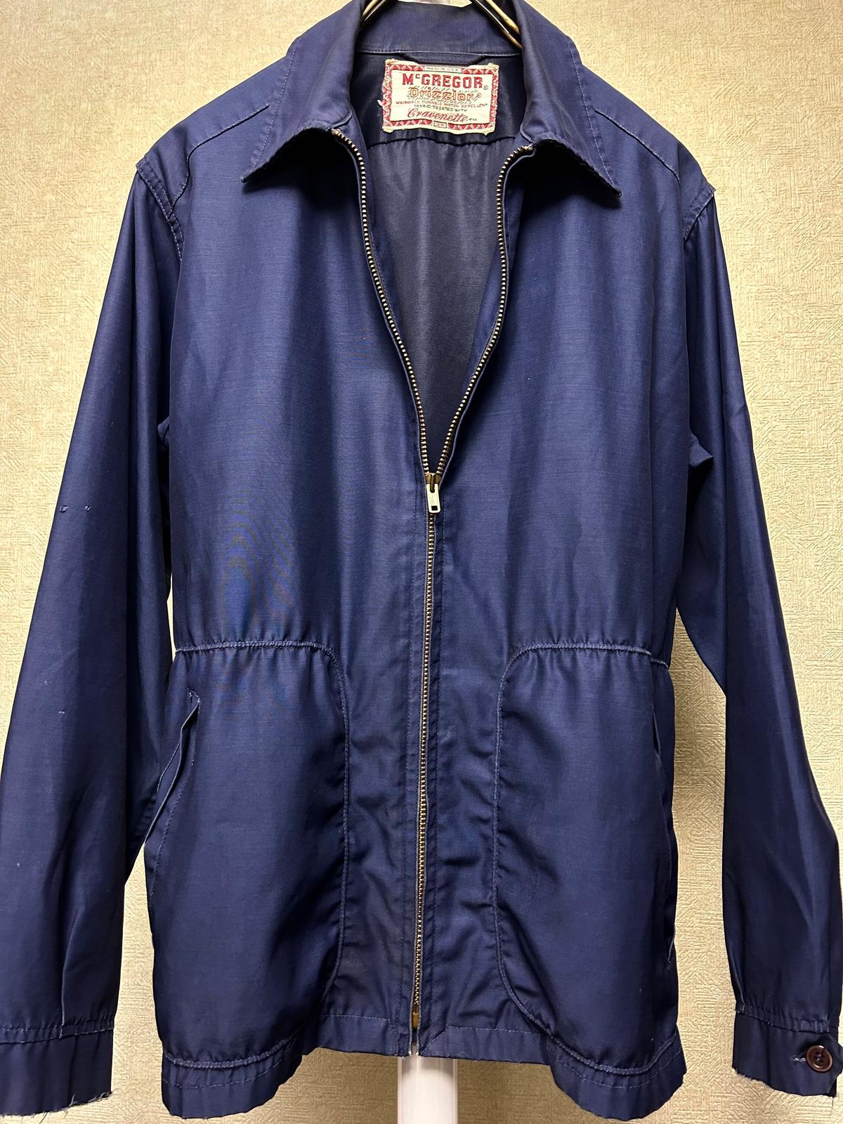 ♦️我妻屋十周年スペシャルアイテム♦️〈70,sヴィンテージMcGREGOR〉70年代U.S.A.製McGREGOR  TALON社ジッパードリズラージャケット黄金サイズスペシャルプライス