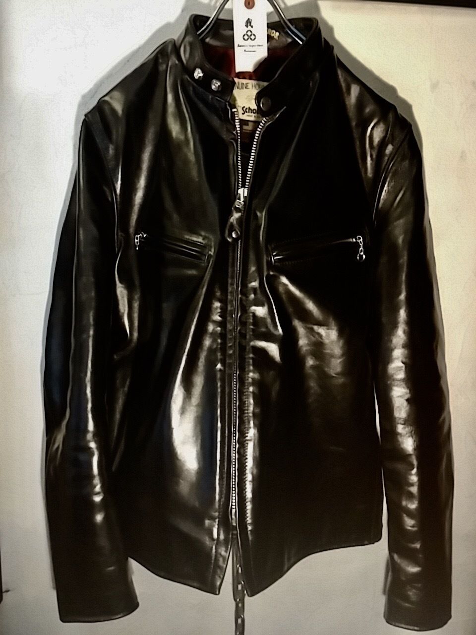 Schott 641XX HORSE HIDE SINGLE RIDERS JACKET38極 Schott 641XX HORSE HIDE SINGLE RIDERS JACKET38極