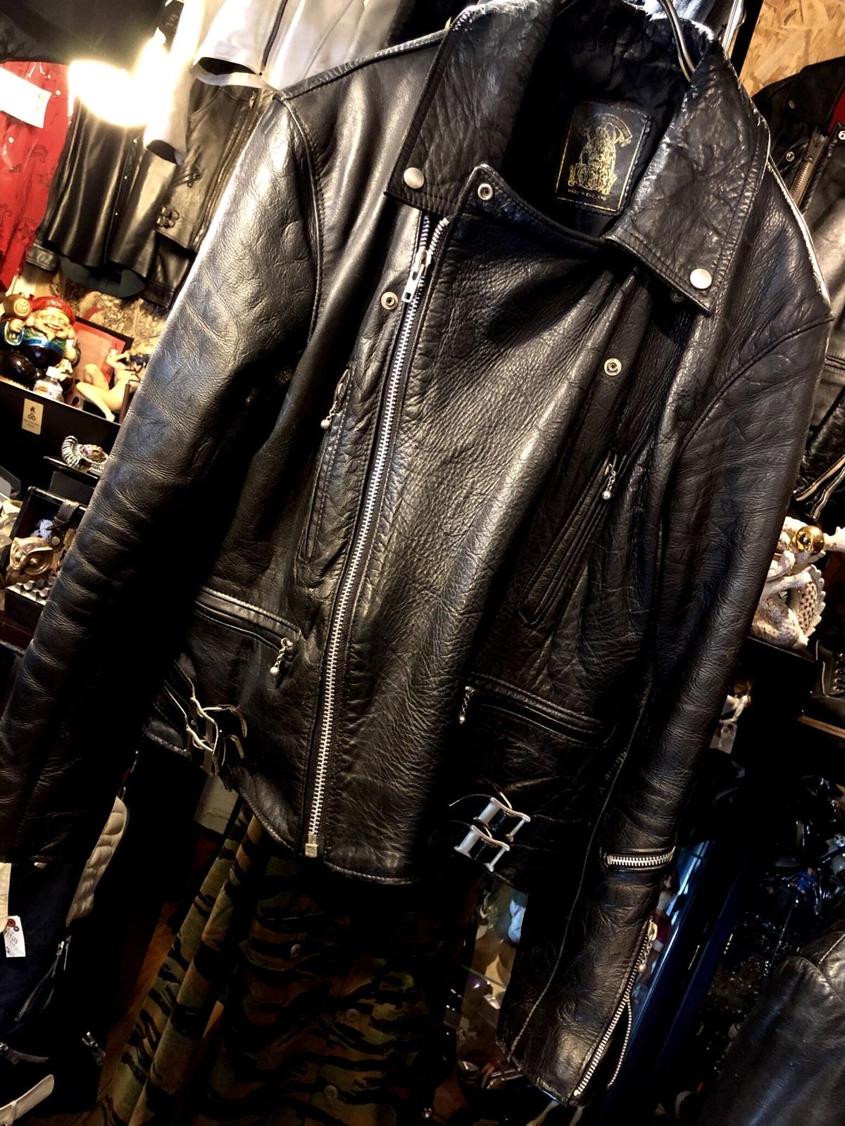 666 80s ヴィンテージ 初期タグ 38 白 ダブルライダース イギリス製