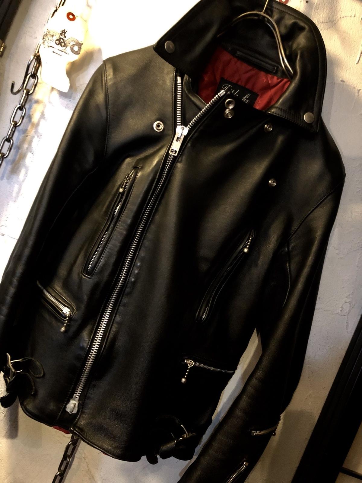 廃盤！キングモブKINGMOBダブルレザーライダースジャケット黒