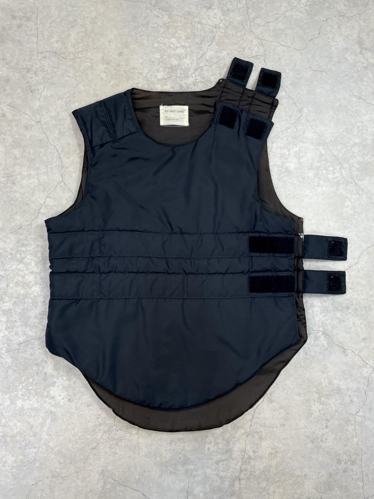 【名作】美品 helmut lang ヘルムートラング 防弾ベスト ブラック HELMUT LANG ヘルムートラング 防弾チョッキ/防弾ベスト 46