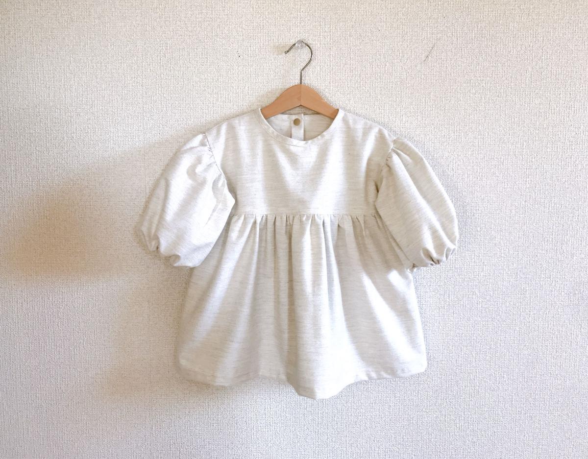 ぽわん袖ブラウス ワンピース 100 ダウンロード型紙 Baby Kids Handmade