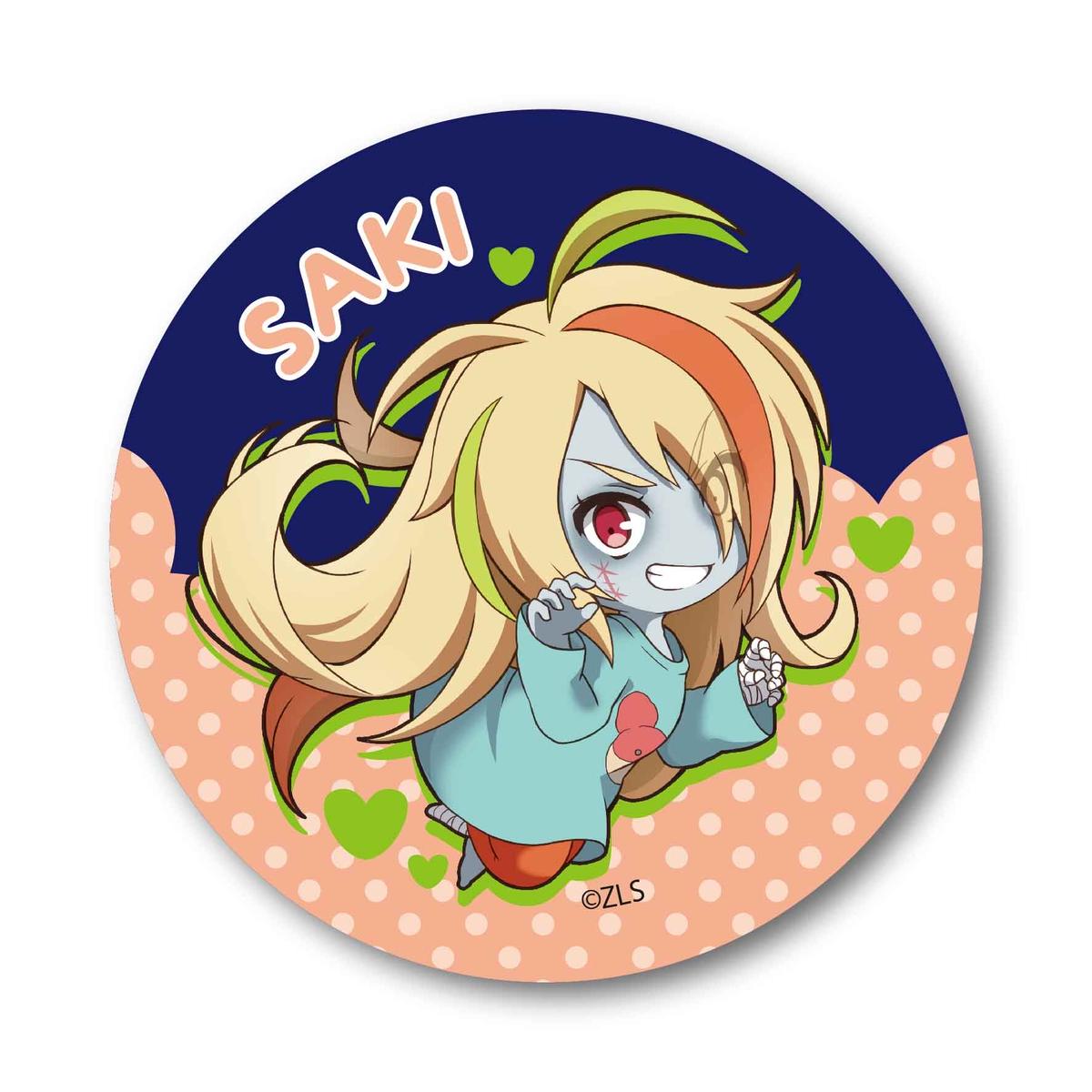 ぷかっしゅ缶バッチゾンビランドサガ 二階堂 サキ ベルハウスショップ