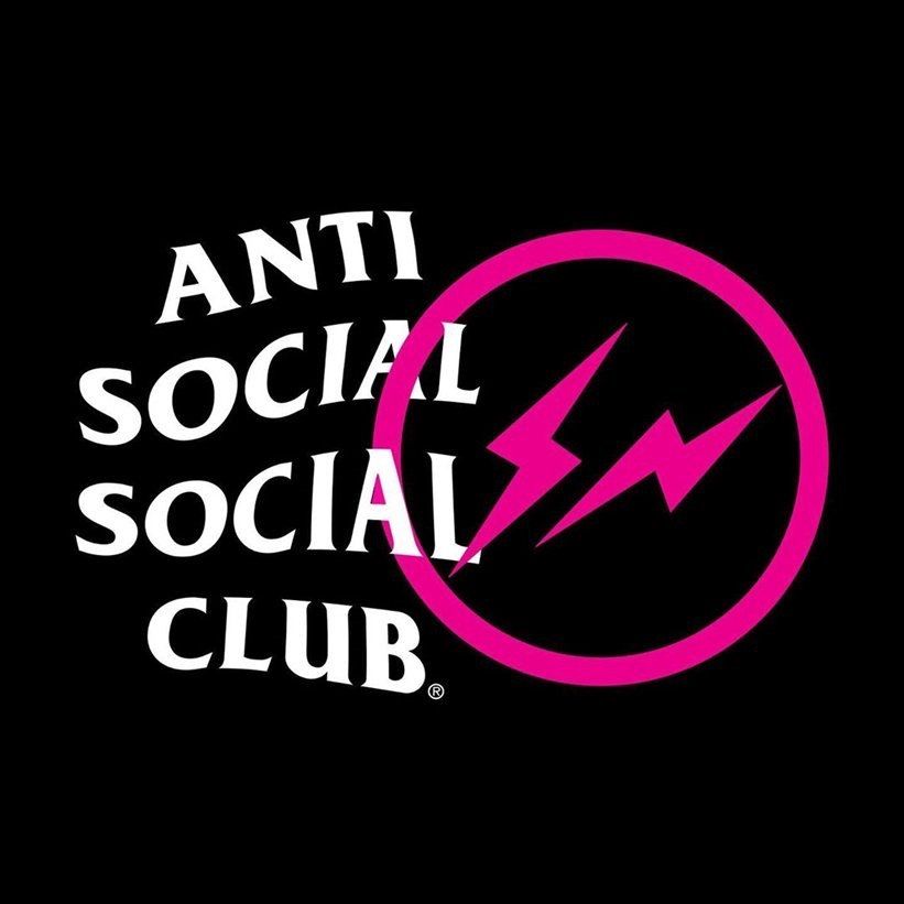 Anti Social Social Club× Fragment Design /Hoodie PINK Anti Social Social Club× Fragment Design /Hoodie PINK