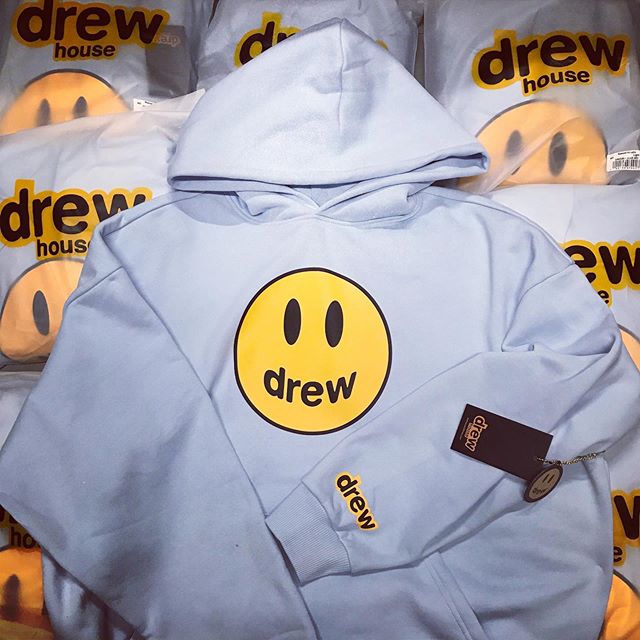 Drew House/Mascot Hoodie BLUE ネット正規店 ドリューハウス Mascot pulloverパーカー hoodie パーカー