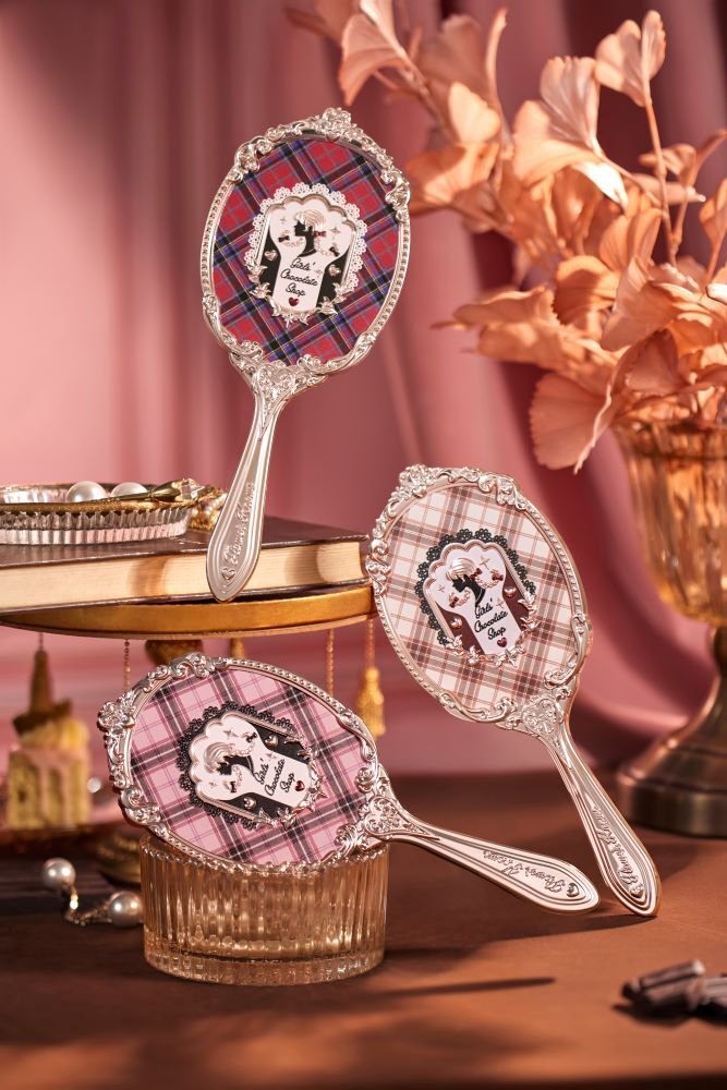 フランスアンティーク 手鏡 ミラー ハンドミラー リボンモチーフ レア