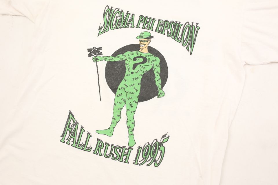 90s バットマンフォーエバー リドラー Tシャツ Bat Man Riddler # | Blue