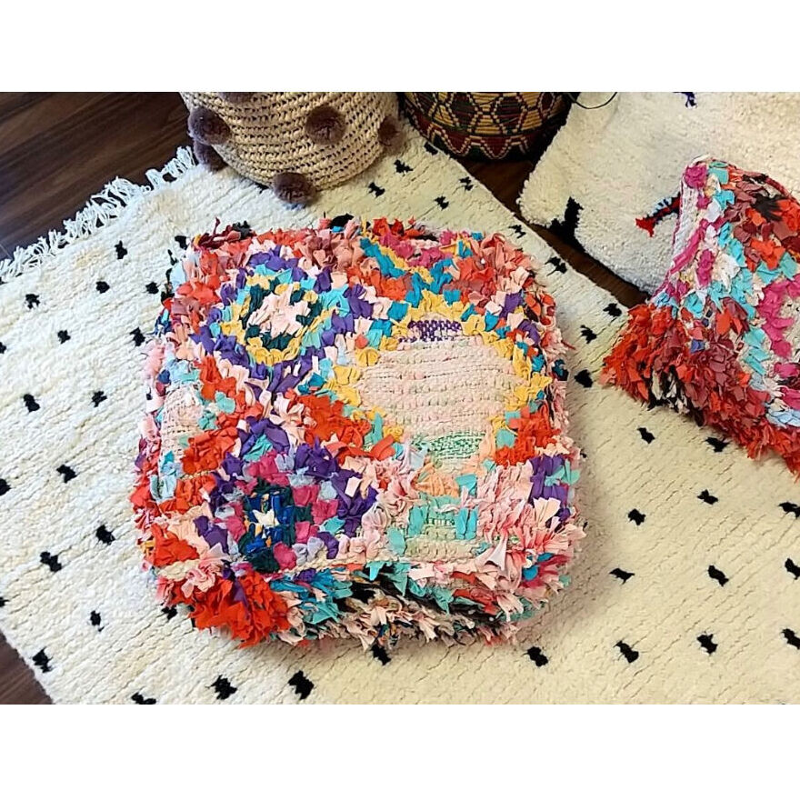 モロッコ ボシャルウィット プフ pouf オットマン クッション 4 | Boawid ベタ モロッコ ボシャルウィット プフ クッション クッションカバー ラグ 113 オットマン