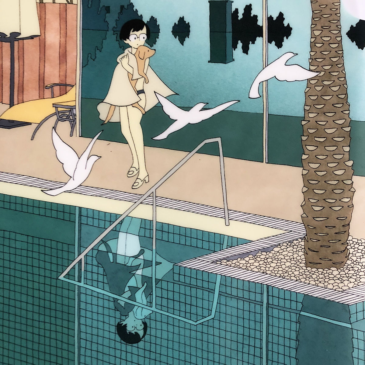 西村ツチカ プールサイド クリアファイル はちみせ 西村ツチカ プールサイド クリアファイル はちみせ