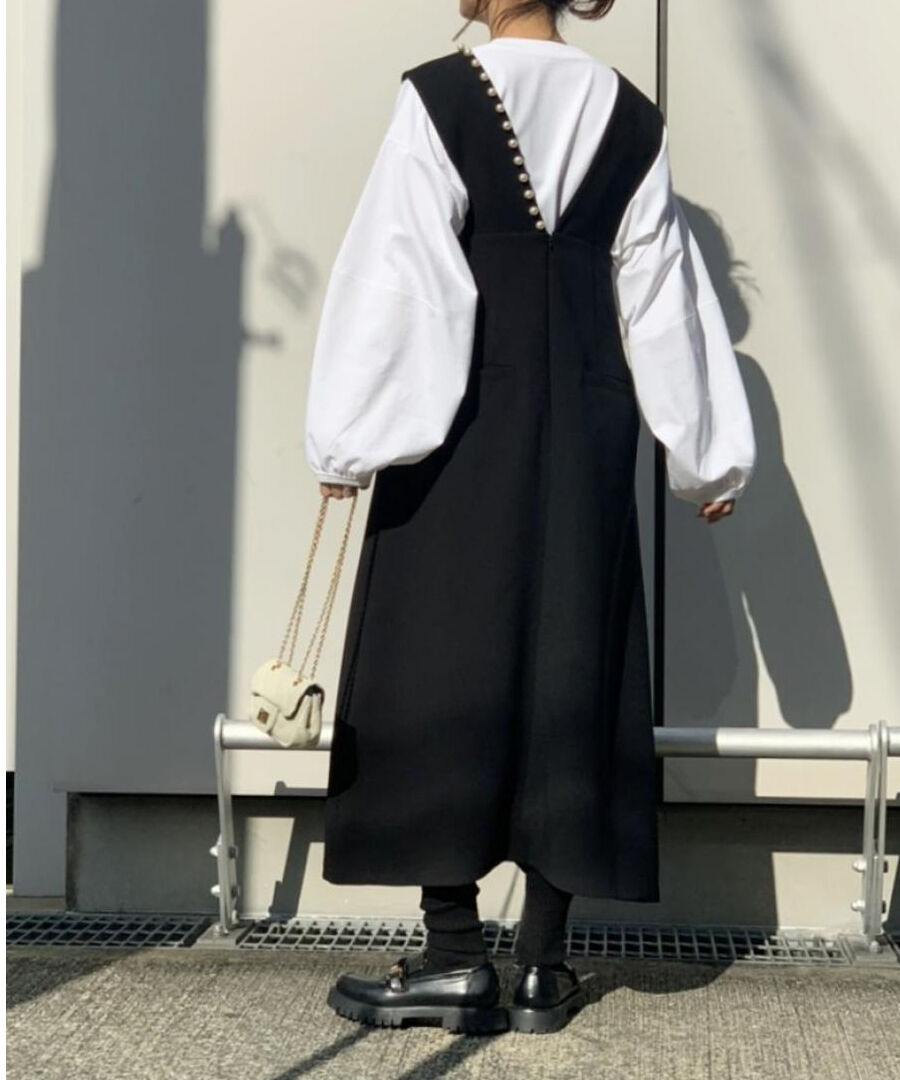 有名ブランド Anana Vサスペンダーワンピース ホワイト ワンピース Reachahand Org