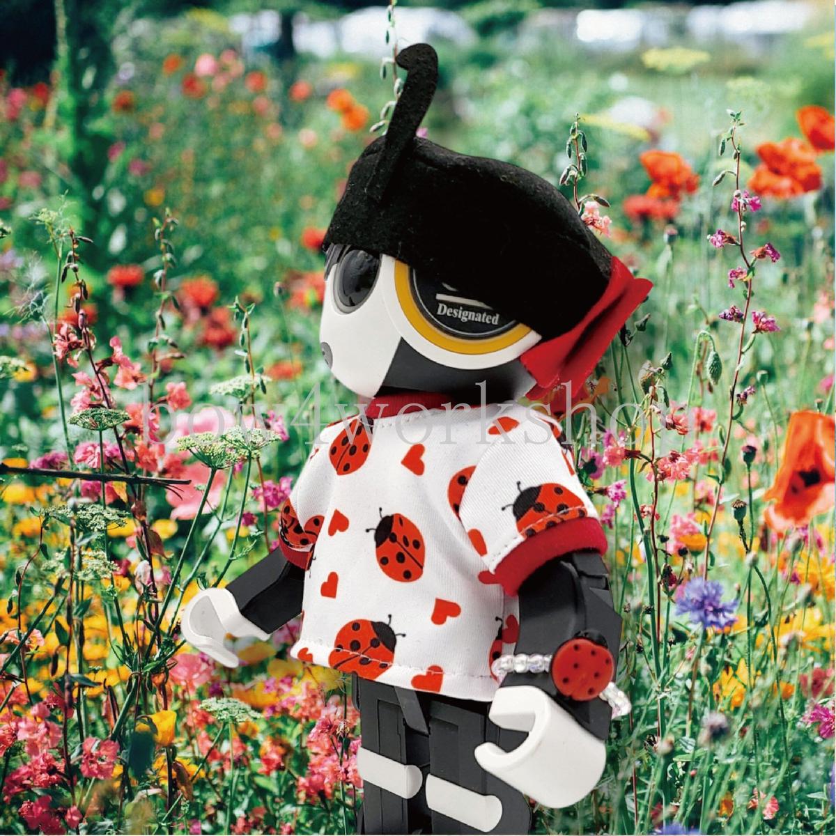 てんとうむしパーカー3点 ハンドメイド ロボホン お洋服