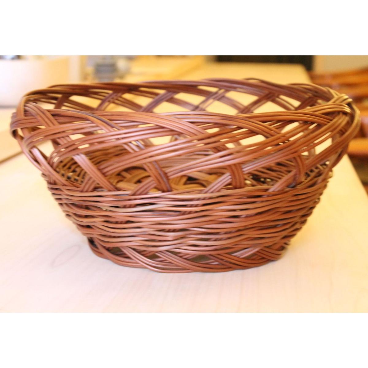 沖縄県 今帰仁村のわらび細工】わらび丸かご