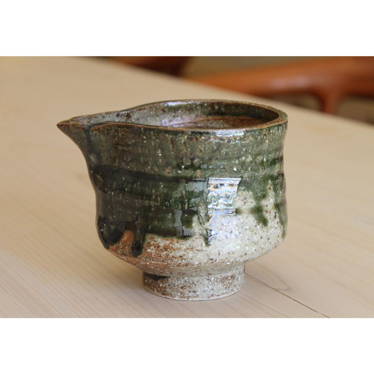 1点物　やちむん　沖縄 大嶺工房　大嶺實清 作　灰釉抹茶茶碗 やちむん 沖縄 大嶺工房 大嶺實清 作 灰釉抹茶茶碗