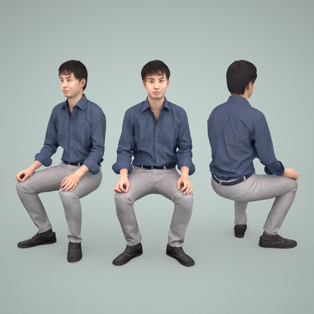 3d人物素材 Posed 109 Sota No N No 建築cg 3d人物モデ