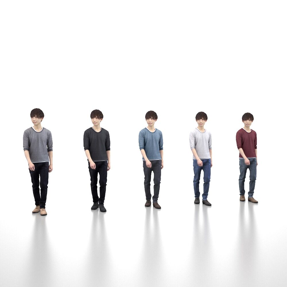 3d人物素材 Posed 037 Toru