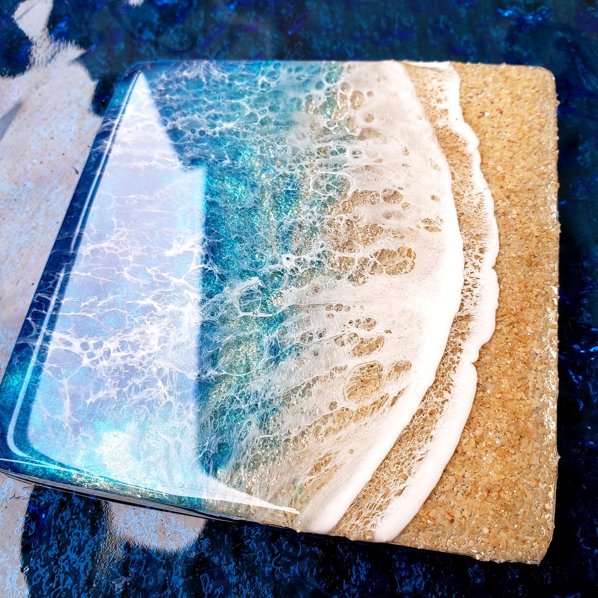レジンアート 海 コースター5枚セット♡ - 通販 - toptelha.net.br