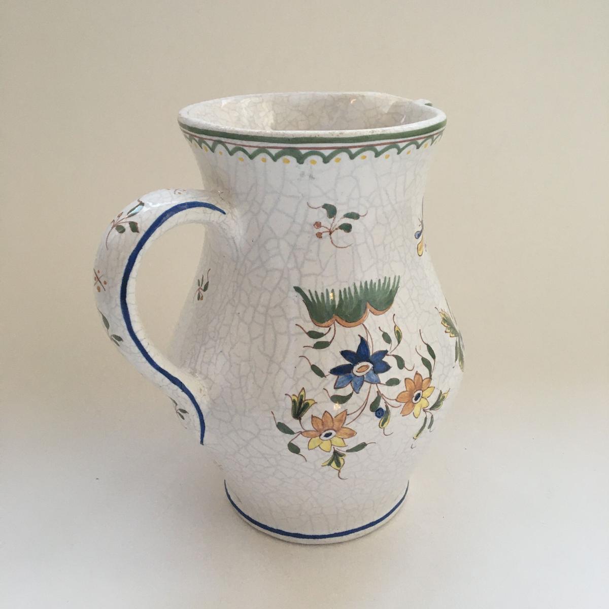 フランス ムスティエ 白釉 18世紀 ピシェ ピッチャー 水差し