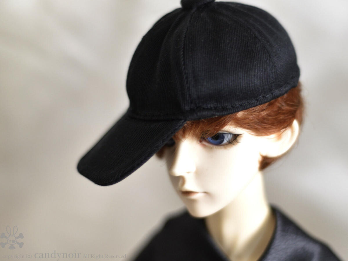 シンプル キャップ 黒 Candynoir