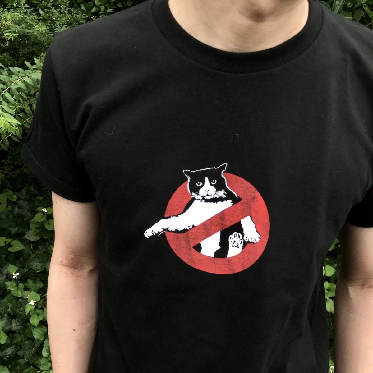 Cat Busters Tshirts Black Cat For Light