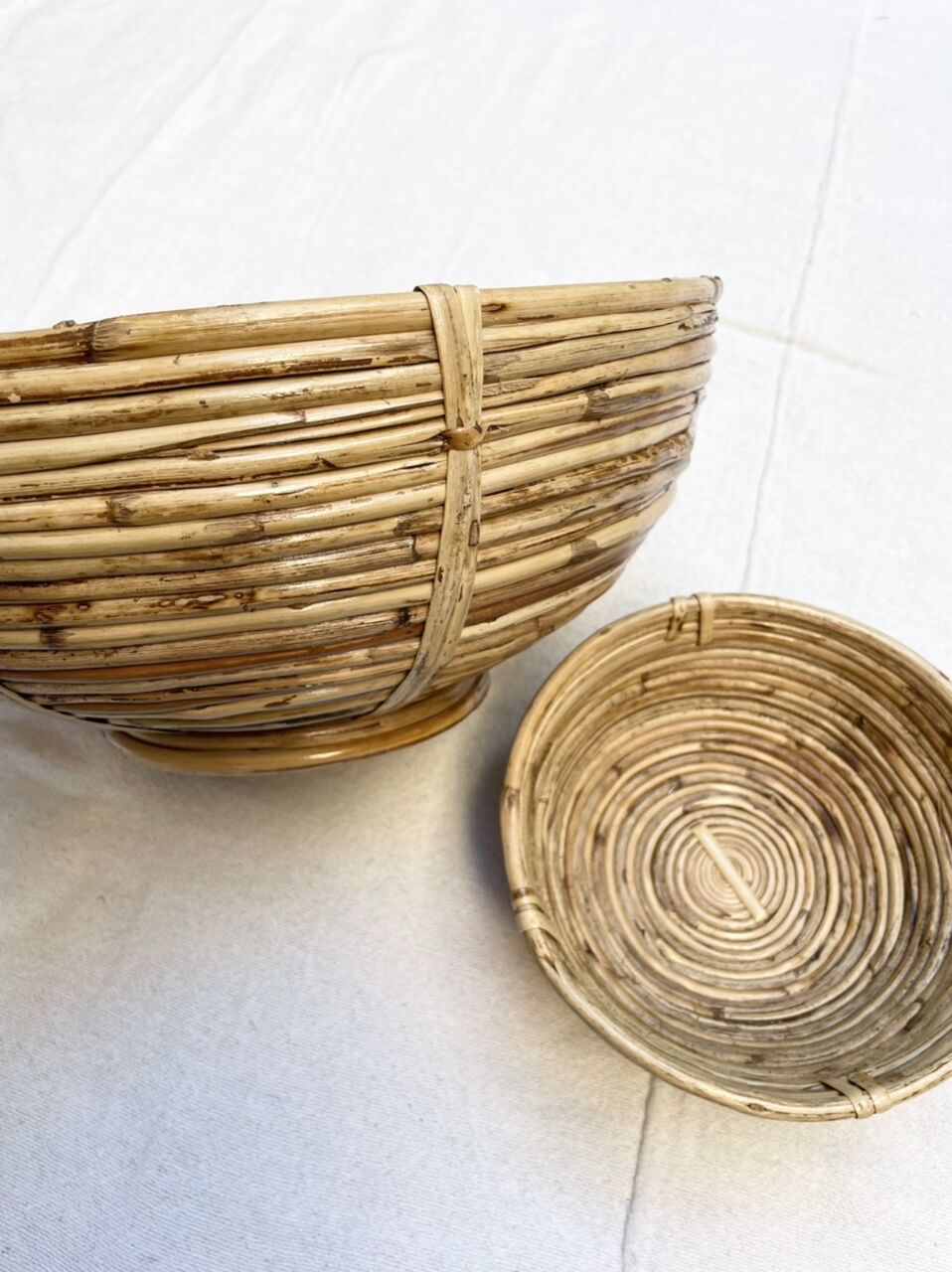 Bamboo basket S size AMBER plus