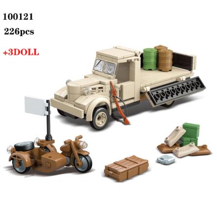 日本軍 レゴ互換品 軍用トラック ミニフィグ3体付き 戦争 ブロックセット Ww2 第二 日本軍 レゴ互換品 軍用トラック ミニフィグ3体付き 戦争 ブロックセット Ww2 第二