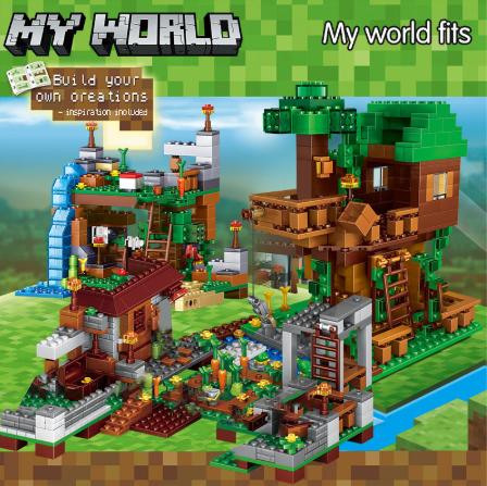 レゴ互換 マインクラフト ツリーハウス マイクラ ジャングルツリーハウス Lego風 ブロック