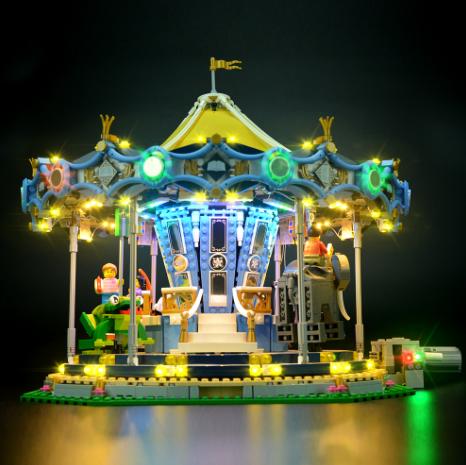 レゴ クリエイター メリーゴーランド カルーセル 10257 互換 [LED
