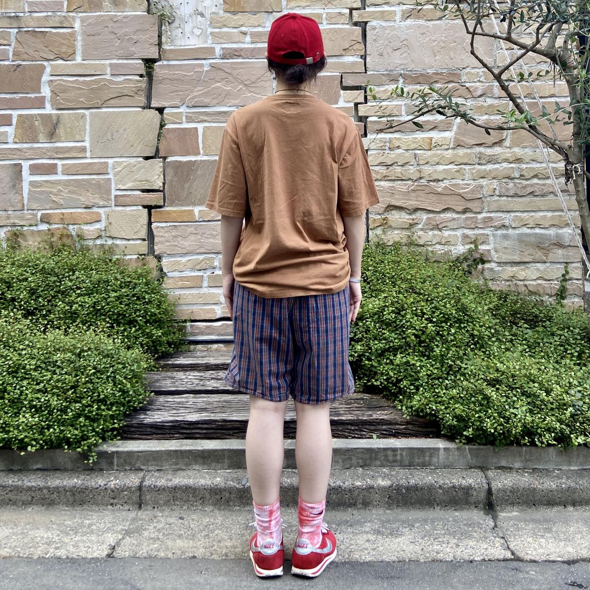 送料無料 ブランド古着 2000年代 STUSSY チェック柄 ミリタリー カーゴ