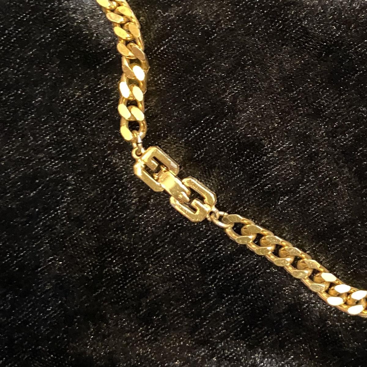 GIVENCHY/ジバンシー ゴールドカラーネックレス 90年代 (USED