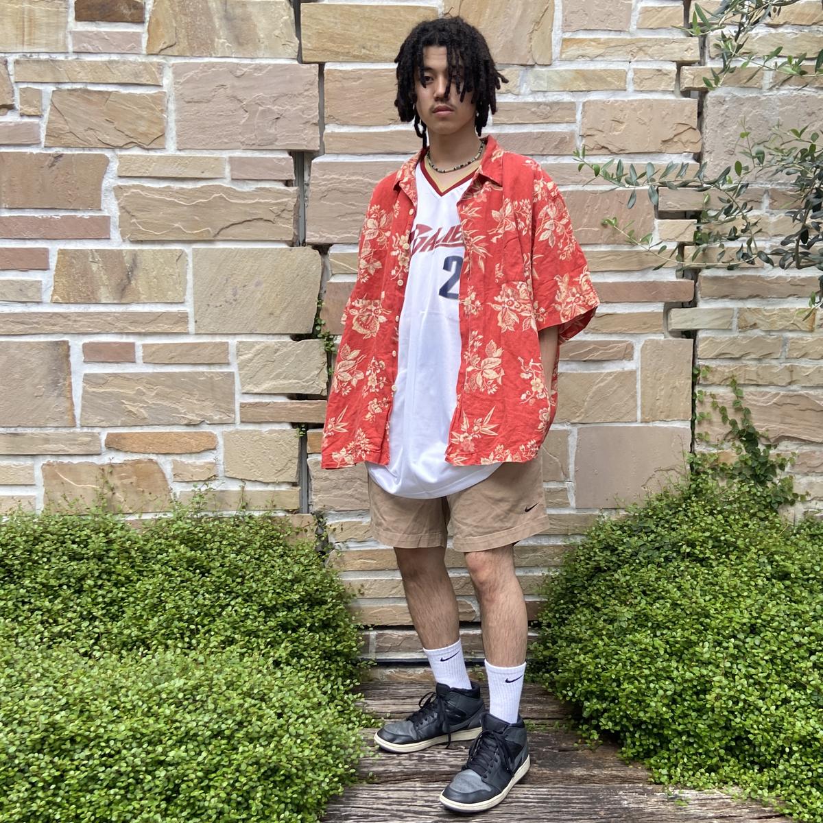 Polo Ralph Lauren/ポロラルフローレン コットン柄シャツ 90年代 (USED)